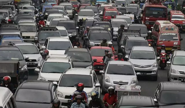 Ilustrasi kemacetan lalu lintas saat mudik Lebaran. Foto: ANTARA FOTO/Septianda Perdana