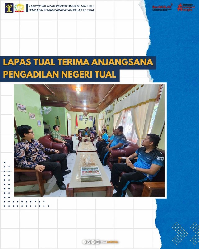 Lapas Tual Terima Anjangsana Pengadilan Negeri Tual