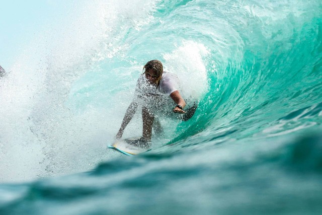 Tempat surfing di Bali. Foto hanya ilustrasi, bukan tempat sebenarnya. Sumber: Unsplash/jeremy bishop