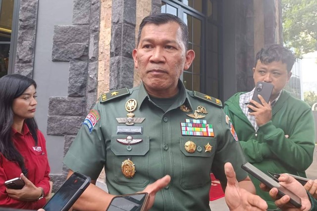 Kristomei Sianturi, Kepala Dinas Penerangan TNI Angkatan Darat (Kadispenad), Senin (25/3/2024). Foto: Hedi/kumparan
