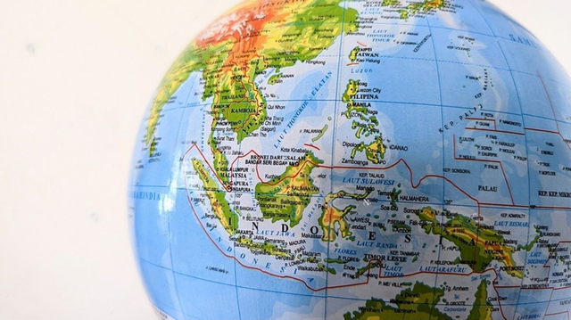 Peta Asia Tenggara. Sumber: shutterstock.com/hamzahstudio