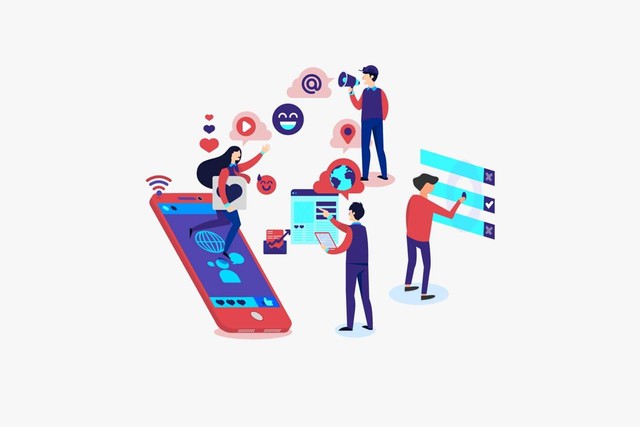 ilustrasi peran penting komunikasi ( https://pixabay.com/illustrations/social-media-social-marketing-5187243/ )