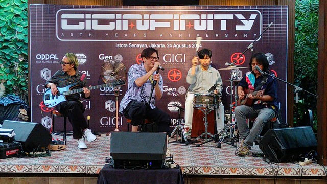 Band Gigi saat Ditemui di Kawasan Cilandak, Jakarta Selatan, Senin (25/3/2024). Foto: Aprilandika Pratama/kumparan