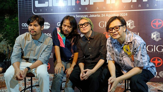 Band Gigi saat Ditemui di Kawasan Cilandak, Jakarta Selatan, Senin (25/3/2024). Foto: Aprilandika Pratama/kumparan