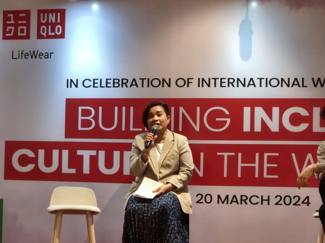 Uniqlo gelar diskusi bertajuk "Building Inclusive Culture In The Workplace" dalam rangka perayaan International Women's Day 2024. Foto: Hutri Dirga/kumparan