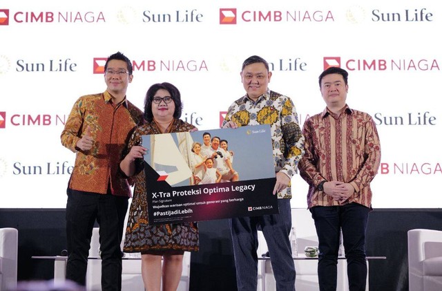  PT Bank CIMB Niaga Tbk (CIMB Niaga) menggandeng PT Sun Life Financial Indonesia (Sun Life) untuk merancang perencanaan warisan bagi nasabah. Foto: Sun Life