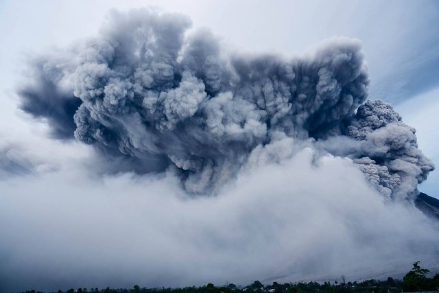 Ilustrasi dampak letusan gunung api secara global adalah. Sumber: Pixabay/Pexels