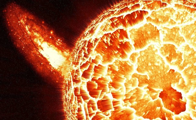 Ilustrasi mengapa matahari dapat bersinar dan menghasilkan panas. Sumber: Pixabay/AstroGraphix_Visuals