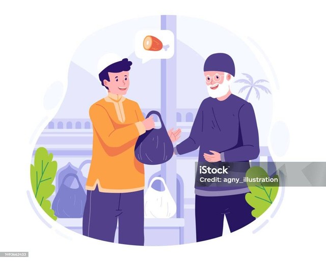 Ilustrasi Berbagi, Sumber: iStock