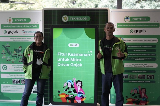 Gojek berkomitmen menjaga keamanan ekosistem dengan menghadirkan ragam fitur proteksi, asuransi perjalanan, serta pelatihan keamanan kepada mitra driver maupun tim Unit Darurat Gojek. Foto: dok. Gojek