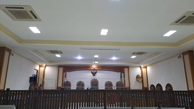 Ruang sidang Pengadilan Tipikor Denpasar