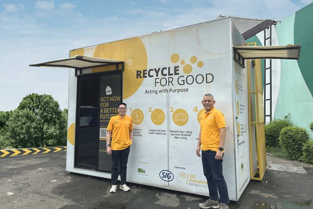 Perluas jangkauan kini program Recycle for Good yang dijalankan oleh SIG tersedia di 151 titik di Jakarta dan sekitarnya, Senin (1/4/2024) Foto: Dok. SIG