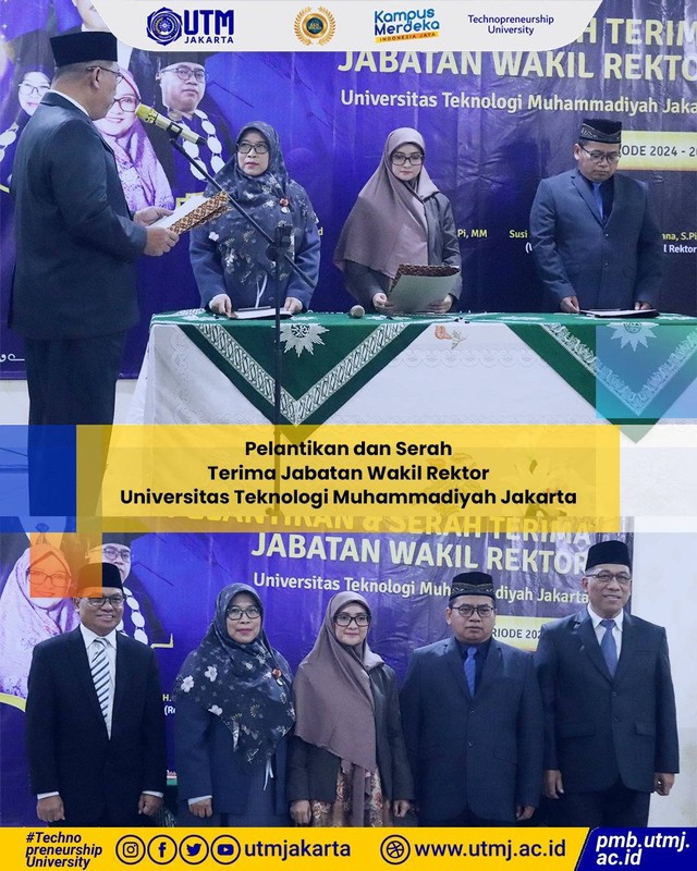 Resmi Dilantik: Inilah Wajah Baru 3 Wakil Rektor UTM Jakarta | kumparan.com