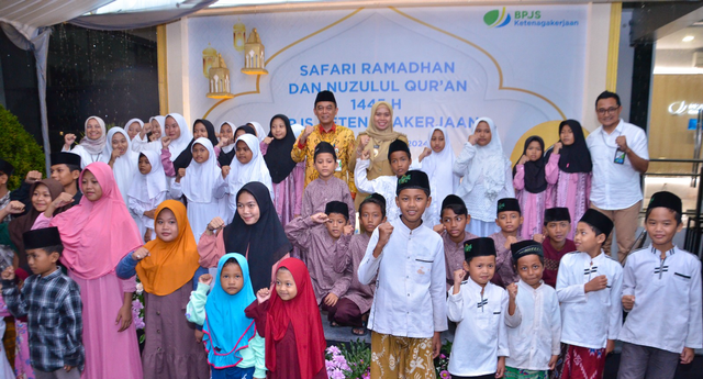 BPJS Ketenagakerjaan menggelar Safari Tausiyah Ramadan dan Nuzulul Quran 1445 H di Semarang. Foto: Dok. BPJS Ketenagakerjaan