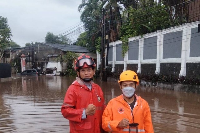 Banjir di Cilandak Timur, Jakarta, Rabu (3/4/2024). Foto: Dok. BPBD DKI Jakarta