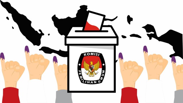 Ilustrasi pemilu di Indonesia pada 14 Februari 2024 (sumber: dokumen pribadi)