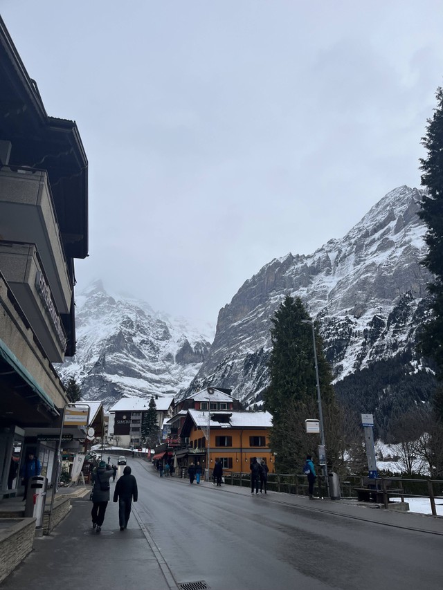 Pemandangan pegunungan dari Grindelwald (Foto penulis)