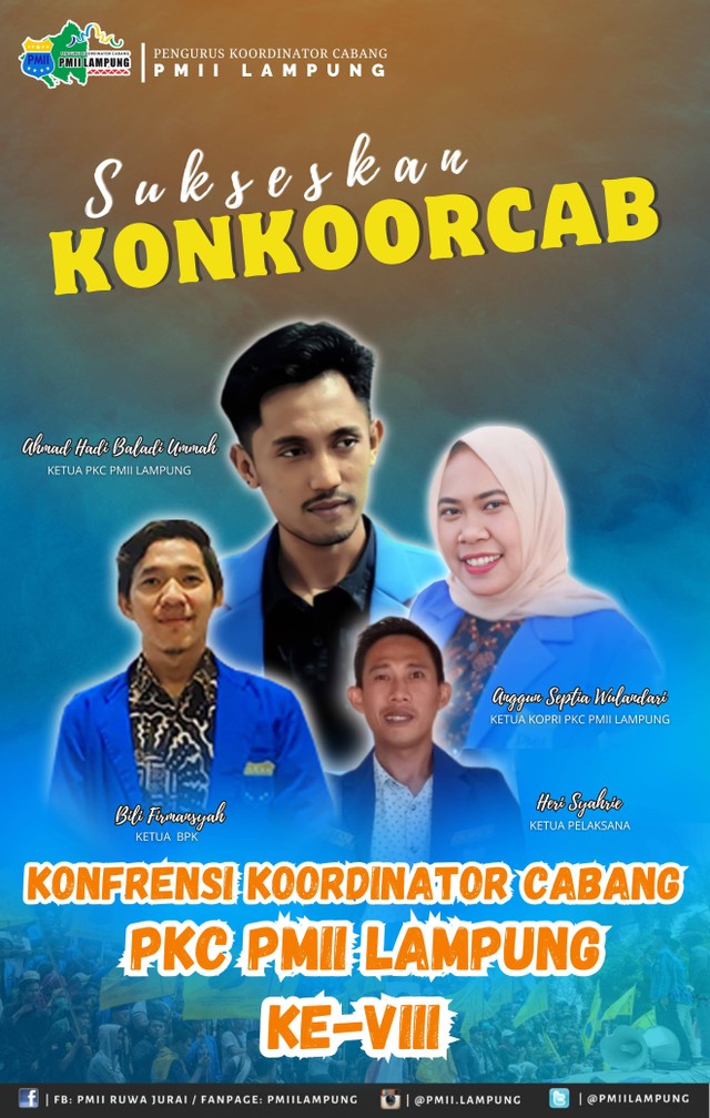 Flyer Konkoorcab PMII Lampung | Foto : PMII Lampung