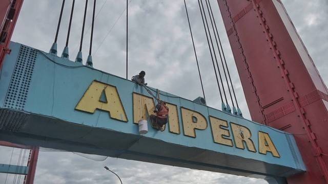 Ilustrasi Jembatan Ampera Palembang. Foto: abp/Urban Id