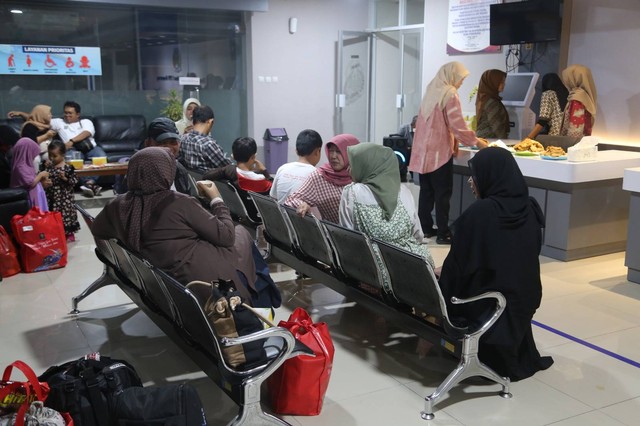 Suasana pemudik saat tiba di Imigrasi Semarang / Humas Imigrasi Semarang