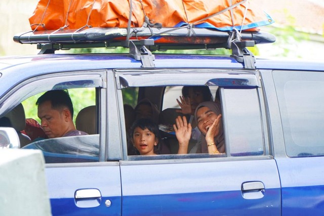 Kondisi pemudik tol Tangerang-Merak, Minggu (7/4/2024) Foto: Dok Astra 