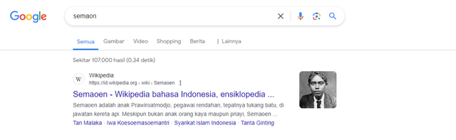 Semaoen dalam wikipedia (sumbe pribadi)