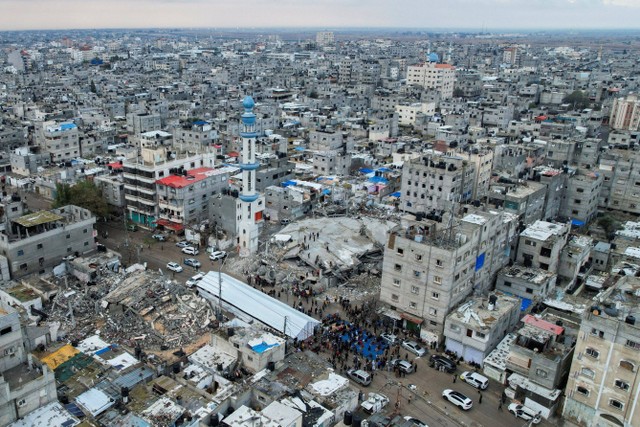 Rafah, Jalur Gaza, Rabu (10/4/2024). Foto: Shadi Tabatibi/REUTERS