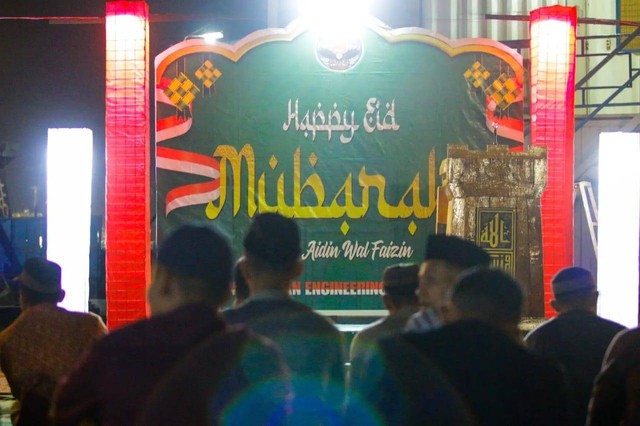 Satgas Kizi TNI Konga XXXVII-J Minusca merayakan Hari Raya Idul Fitri. Foto: Dok. TNI AD