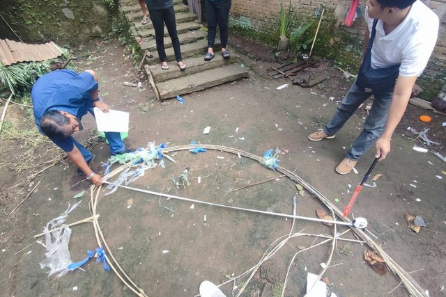 Balon udara yang rusak 5 rumah dan 1 mobil di Magelang. Foto: Dok. Istimewa