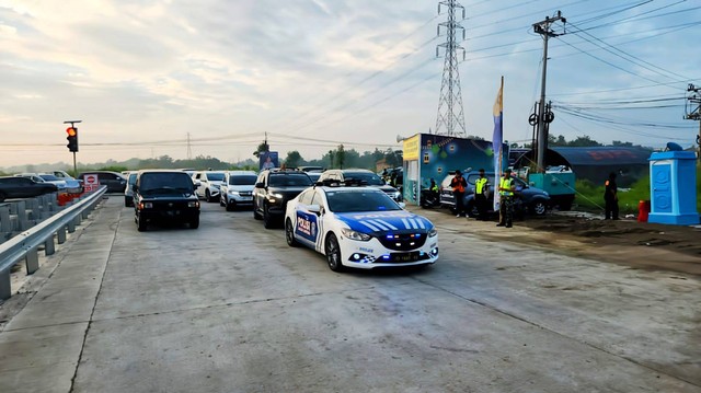 Suasana Tol Jogja-Solo selama momen libur Lebaran 2024. Foto: Dok. PT Jasamarga Jogja Solo (JMJ)