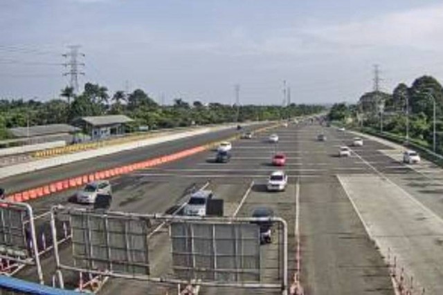 Tol Jagorawi lancar pagi ini, Minggu (14/4/2024) Foto: Dok Jasamarga