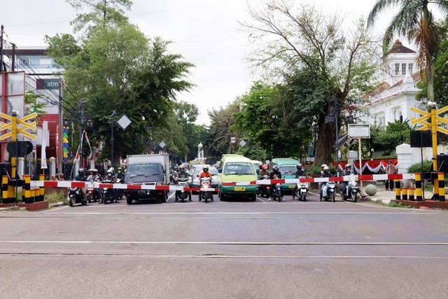 Perlintasan kereta api Foto: Dok KAI