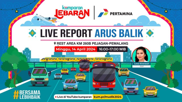 Live Reprot Arus Balik mudik Lebaran 2024 dari kumparan dan Pertamina. Foto: Dok kumparan