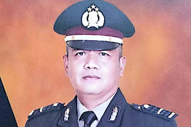 Ipda Yusmana meninggal dunia saat tengah bertugas mengamankan arus wisata di Kawasan Pantai Anyer, Serang, Banten. Foto: Dok. Istimewa