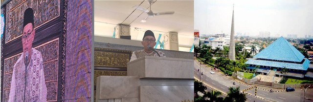 Deni Darmawan saat menyampaikan khutbah Jumat di Masjid Raya Pondok Indah (MRPI) (dokpri)