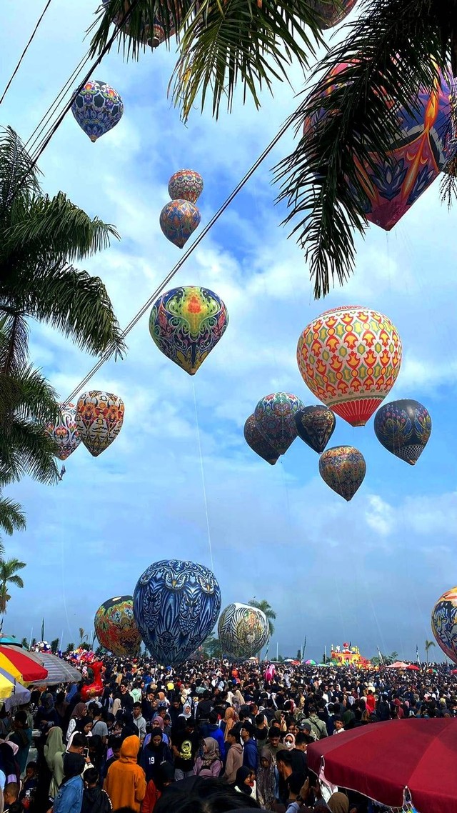 Festival Balon Udara Wonosobo Minggu, (14/4/2024) Sumber : Dok Penulis