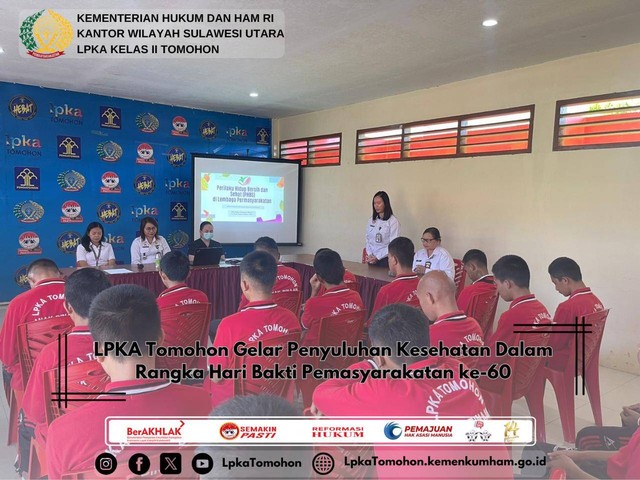 LPKA Tomohon Gelar Penyuluhan Kesehatan Dalam Rangka HBP Ke-60