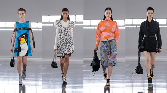 Louis Vuitto gelar fashion show untuk koleksi Voyager Women's Pre-Fall 2024 di Shanghai, China. Foto: Louis Vuitton.
