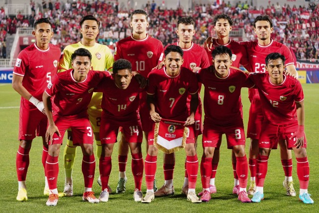 Timnas U-23 Indonesia vs Yordania U-23 dalam matchday ketiga Grup A Piala Asia U-23 2024 di Abdullah bin Khalifa Stadium, Doha, Qatar, pada Minggu (21/4/2024) malam WIB. Foto: PSSI