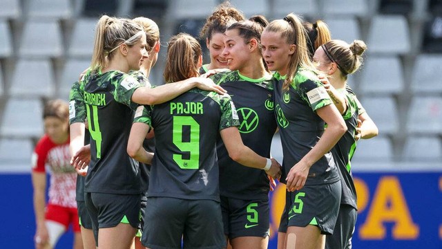 VfL Wolfsburg menang 1-4 atas MSV Duisburg di pekan lanjutan Frauen Bundesliga 2023/24. Foto: vfl-wolsburg.de