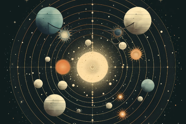 Ilustrasi perbedaan antara planet dengan bintang. Sumber foto: pixabay/HeckiMG