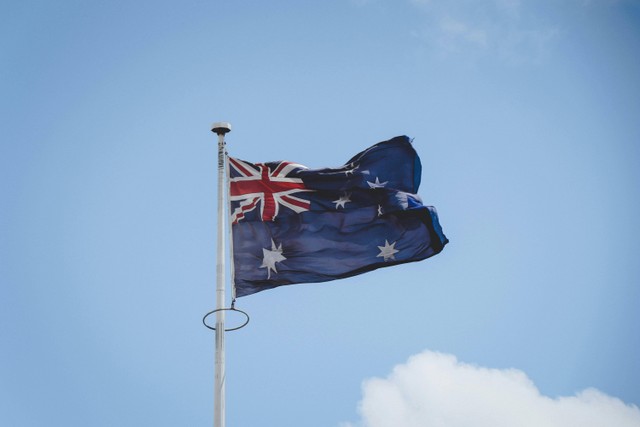 Ilustrasi bendera Australia. Sumber: https://www.pexels.com/photo/flag-of-australia-1766215/