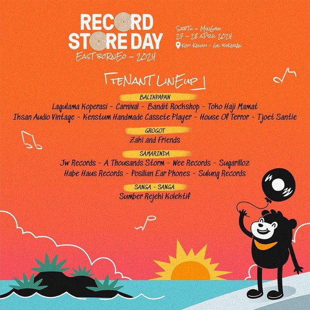 Flyer Record Store Day East Borneo. Foto: Instagram recordstoreday_eastborneo