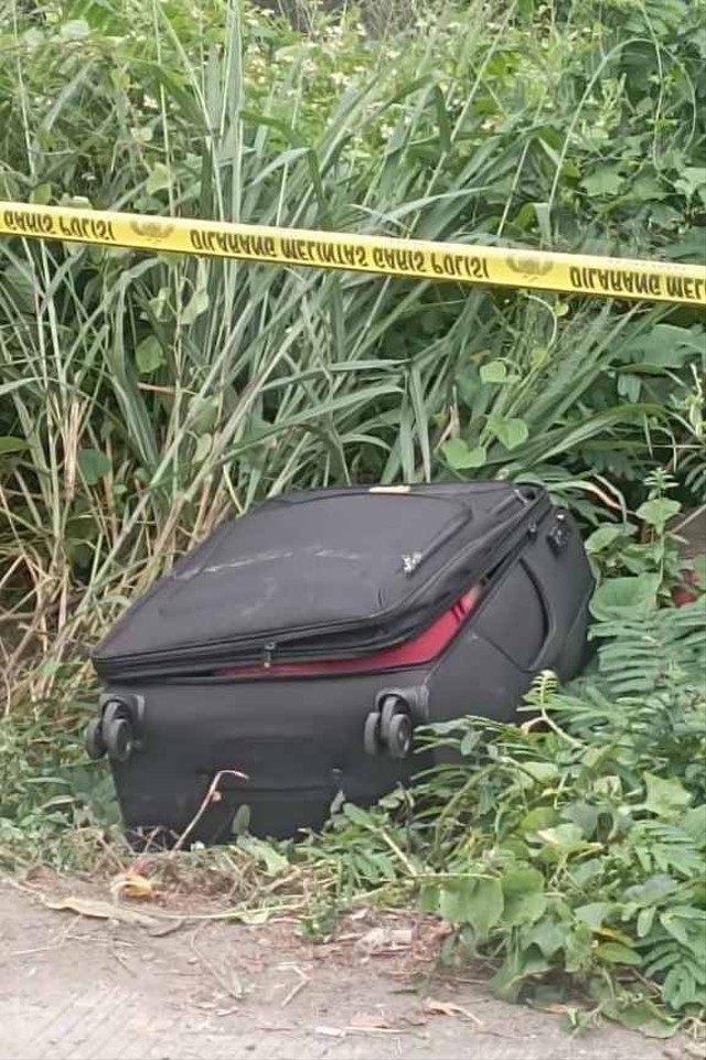 Mayat wanita dalam koper ditemukan di kawasan Cikarang, Bekasi.  Foto: Dok. Istimewa