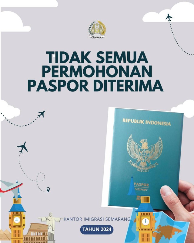 Ilustrasi paspor / Humas Imigrasi Semarang