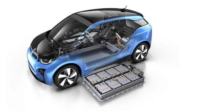 Ilustrasi baterai pada mobil listrik (Sumber: Shutterstock)