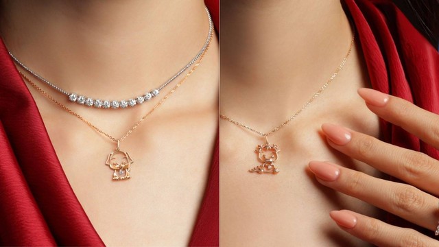Perhiasan Lucky Zoodiac dari Adelle Jewellery. Foto: https://www.instagram.com/adellejewellery/