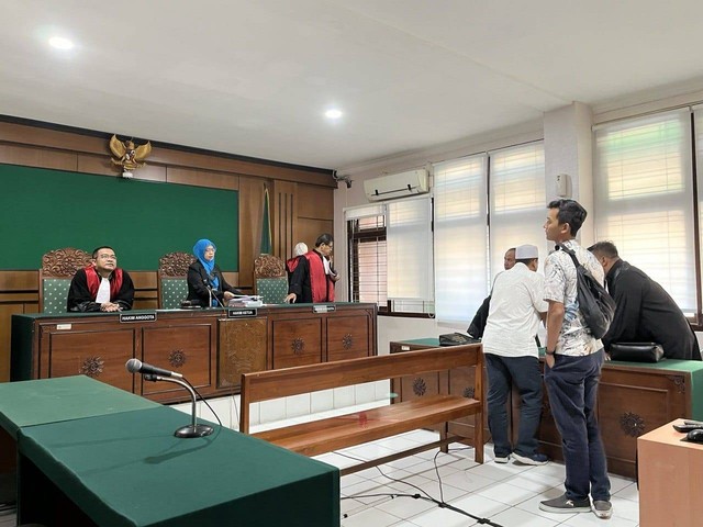 Sidang kasus tindak pidana korupsi (tipikor) terhadap penyalahgunaan laporan keuangan PMI Kota Yogyakarta. Foto: M Wulan/Tugu Jogja