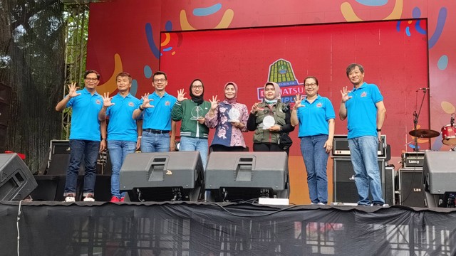 Suasana acara Daihatsu Kumpul Sahabat Bekasi di Harapan Indah, Bekasi, Minggu (28/4). Foto: Fitra Andrianto/kumparan