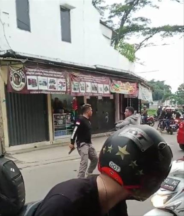 Aksi koboi jalanan di Pertigaan Jalan Andir-Rancamaya, Baleendah, Kabupaten Bandung, Sabtu (27/4) dok Istimewa